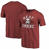 Miami Heat Cardinal Star Wars Empire Fanatics Branded Tri-Blend T-Shirt,baseball caps,new era cap wholesale,wholesale hats